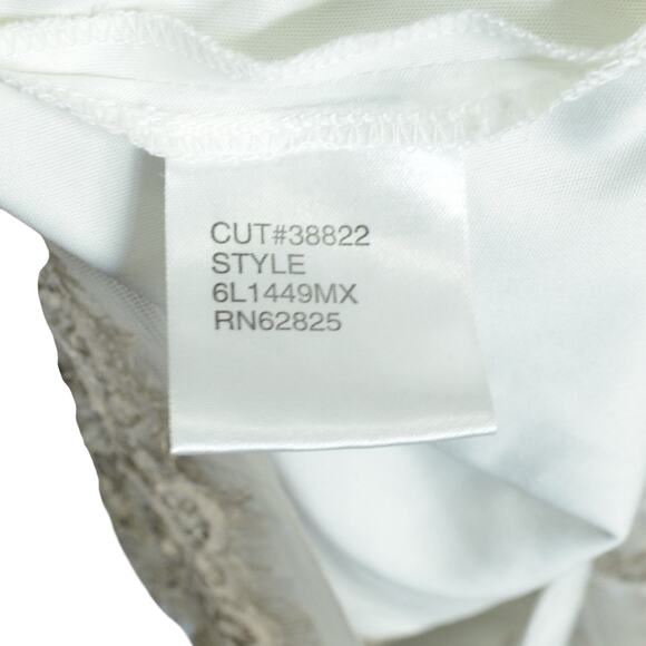 Tadashi Shoji Size 2 Pintuck Jersey Lace Bandage Dress Gray Cocktail Eveningwear - Picture 9 of 12